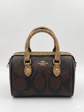 Coach Signature Mini Bennett Satchel – Brown/Tan