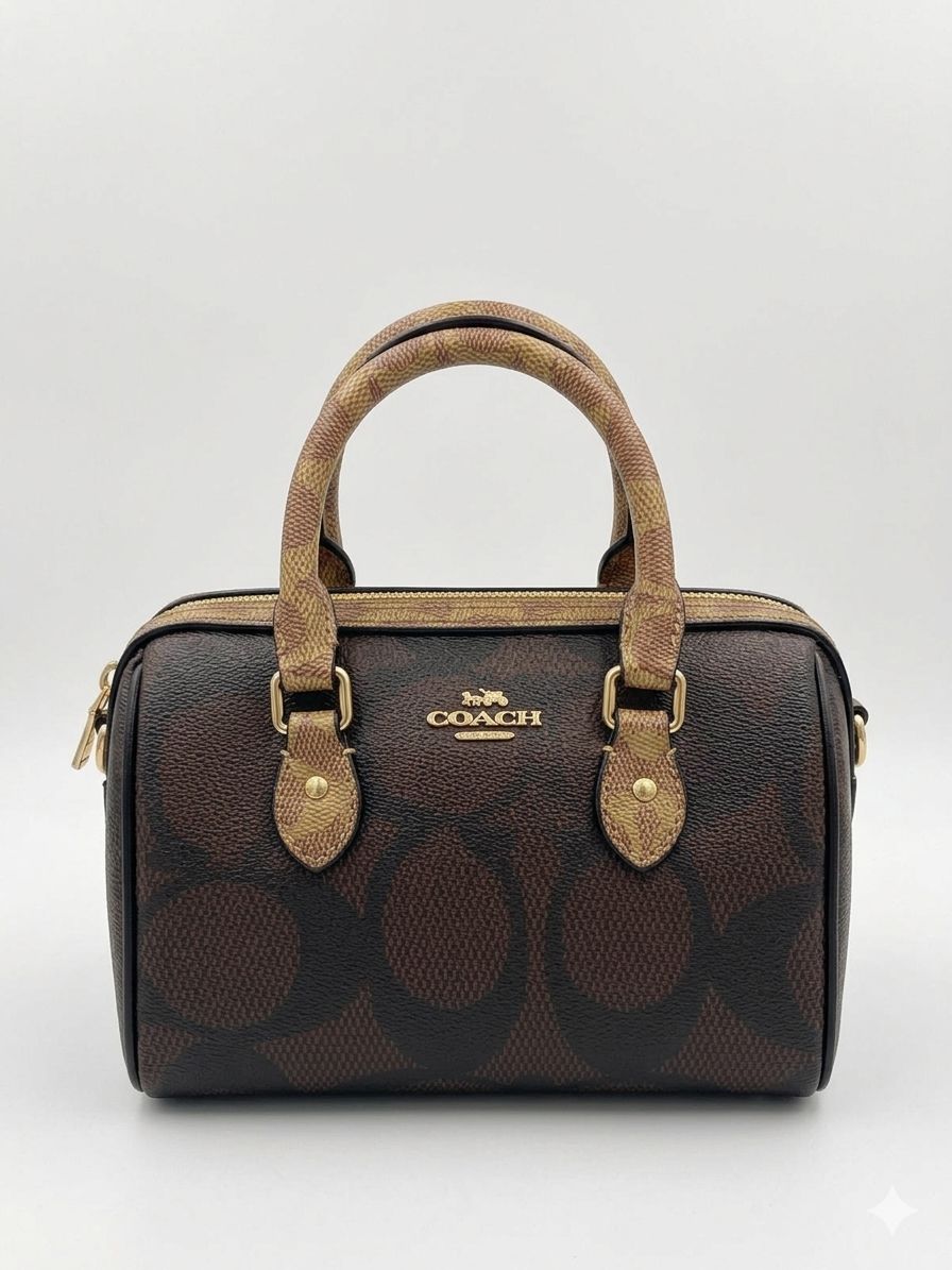 Coach Signature Mini Bennett Satchel – Brown/Tan