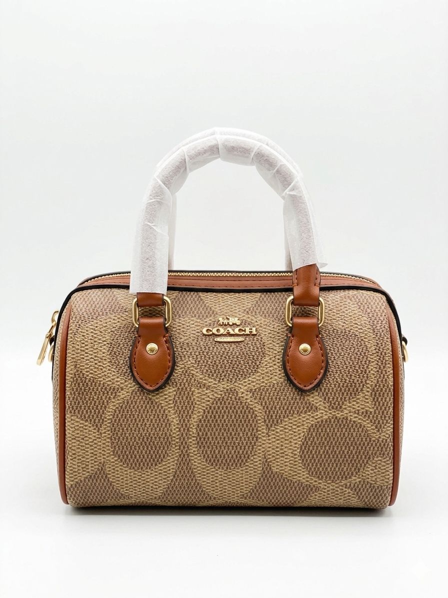 Coach Signature Mini Bennett Satchel – Khaki / Camel